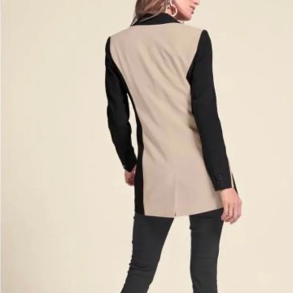 VENUS Black and Tan Blazer - Picture 2 of 9